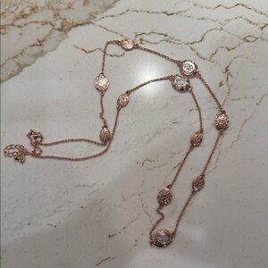 Park Lane Rose Gold and Silver Necklace